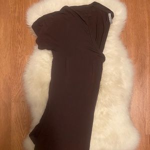 Eggplant Pocket V-neck Tee Z Supply